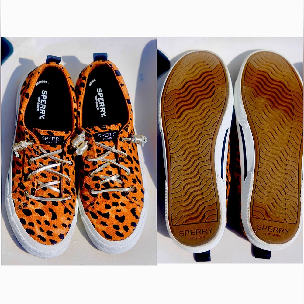 Brand new Sperry Cheetah print women’s size 9.5. Smoke free home.